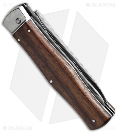 Mikov 241 Predator Leverlock Automatic Knife Saw Wood (3.7" Polish)