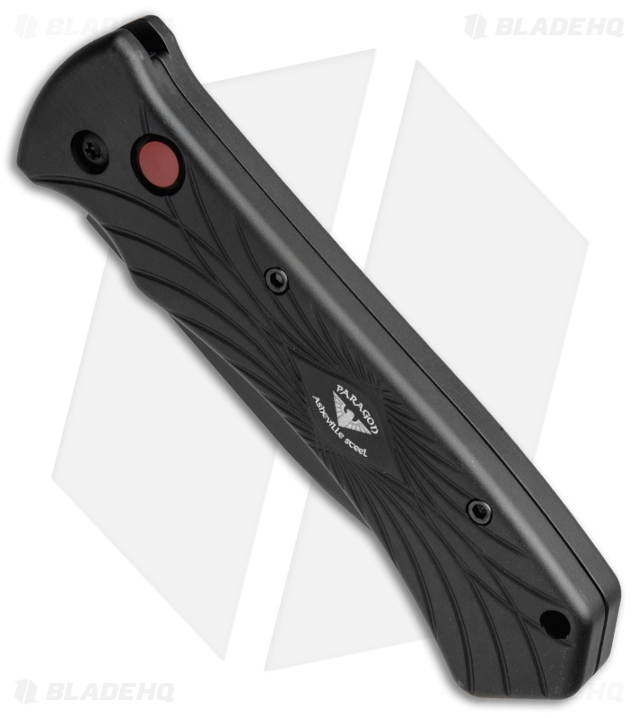 Paragon ERT Automatic Knife w/ Red Firing Button (3.5" Black)