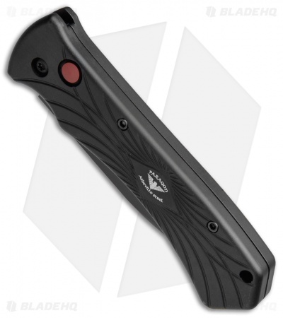 Paragon ERT Automatic Knife w/ Red Firing Button (3.5" Black)