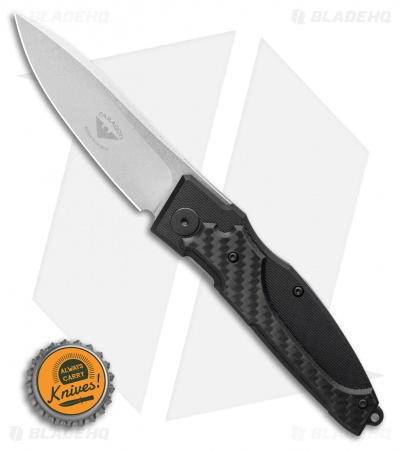 Paragon Pocket Samurai Front Flipper Knife G-10/Carbon Fiber/Ti (3.3" Stonewash)