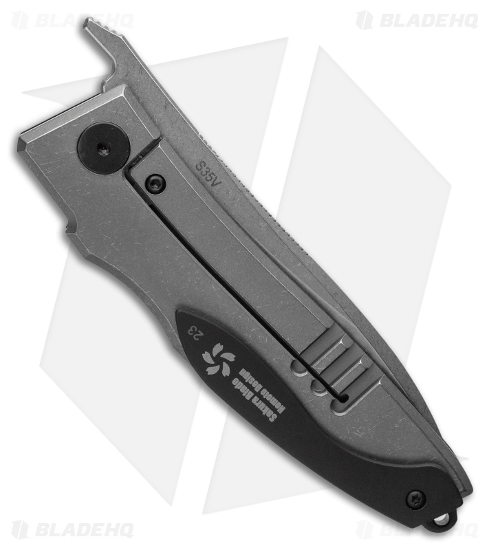 Paragon Pocket Samurai Front Flipper Knife G-10/Carbon Fiber/Ti (3.3" Stonewash)