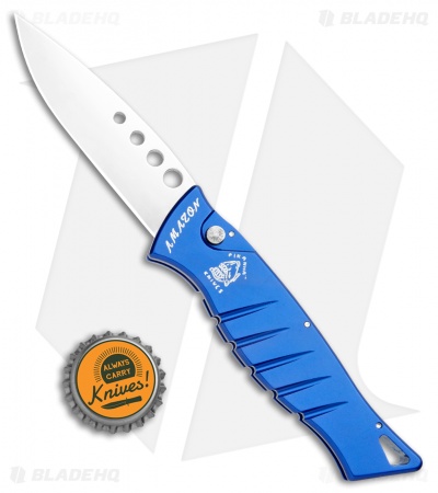 Piranha Amazon Automatic Knife Blue (3.45" Mirror)