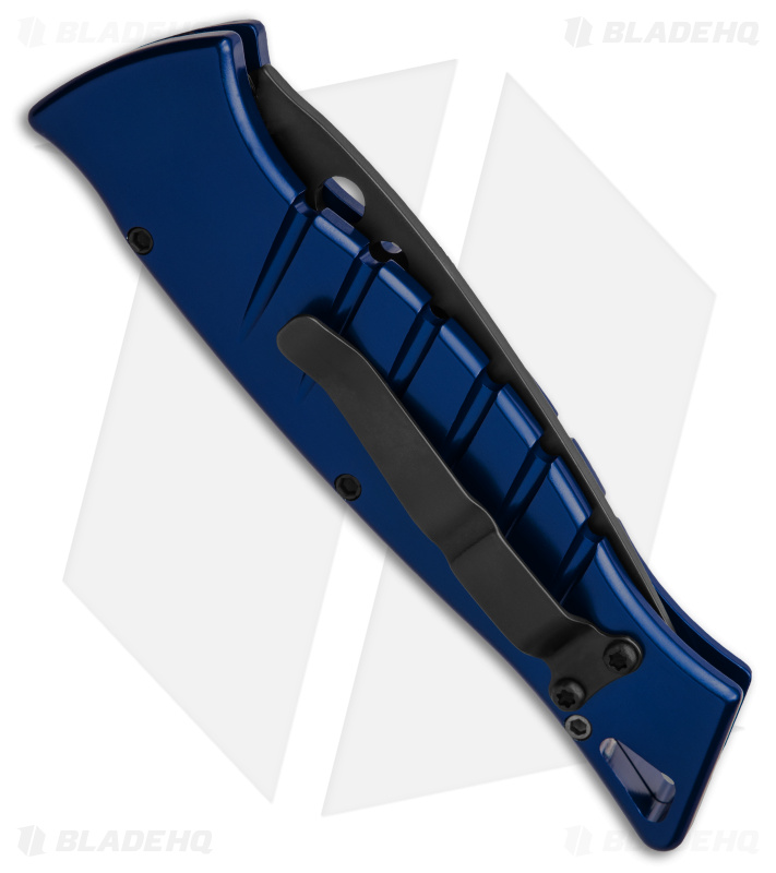 Piranha Amazon Automatic Knife Blue Tactical (3.45" Black)