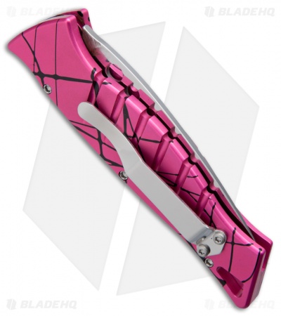 Piranha Amazon Automatic Knife Hot Pink (3.5" Mirror Serr)