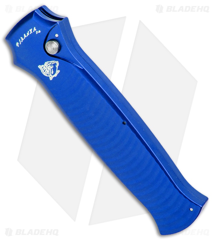 Piranha Bodyguard Automatic Knife Blue (3.3" Stonewash)