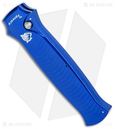 Piranha Bodyguard Automatic Knife Blue (3.3" Stonewash)