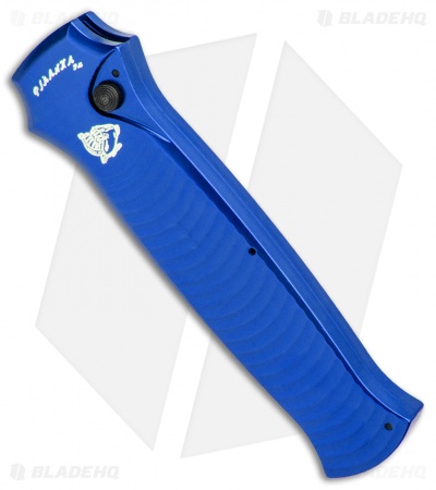 Piranha Bodyguard Automatic Knife Blue Tactical (3.3" Black)