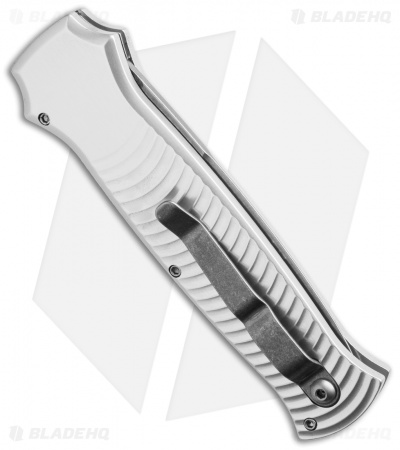Piranha Bodyguard Automatic Knife Silver (3.3" Stonewash)