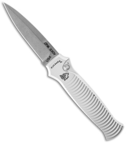 Piranha Bodyguard Automatic Knife Silver (3.3" Stonewash)