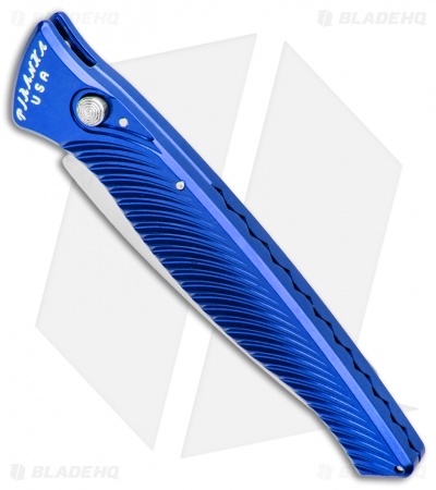 Piranha DNA Automatic Knife Blue (3.25" Mirror)
