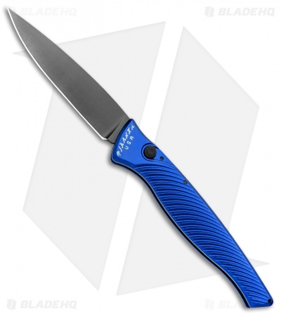 Piranha DNA Automatic Knife Blue Tactical (3.25" Black)