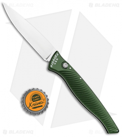 Piranha DNA Automatic Knife Green (3.25" Mirror)