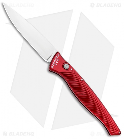 Piranha DNA Automatic Knife Red (3.25" Mirror)