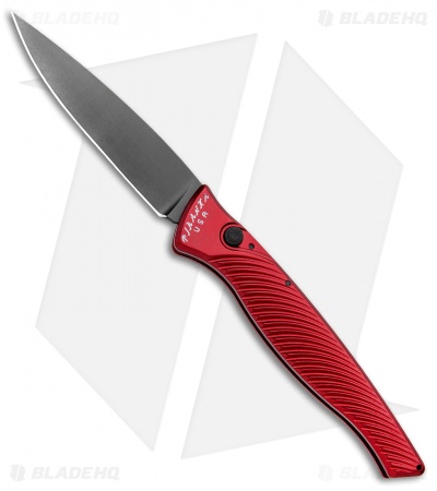 Piranha DNA Automatic Knife Red Tactical (3.25" Black)