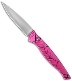 Piranha DNA Automatic Knife Pink Vein (3.25" Mirror)