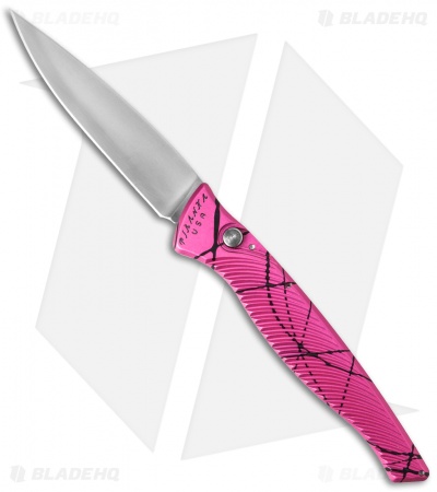 Piranha DNA Automatic Knife Pink Vein (3.25" Mirror)