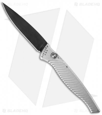 Piranha DNA Automatic Knife Silver Tactical (3.25" Black)