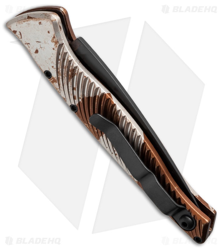 Piranha DNA Automatic Knife Desert Camo Tactical (3.25" Black)