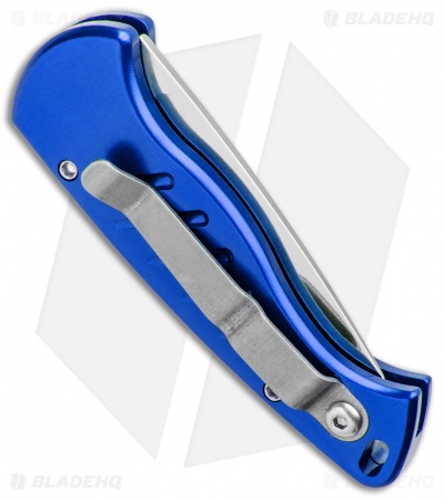Piranha Fingerling Blue Automatic Knife (2.5" Mirror)