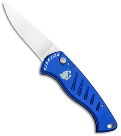 Piranha Fingerling Blue Automatic Knife (2.5" Mirror)