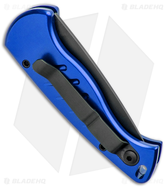 Piranha Fingerling Automatic Knife Blue Tactical (2.5" Black)