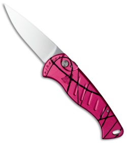 Piranha Fingerling Hot Pink Automatic Knife (2.5" Mirror Plain)