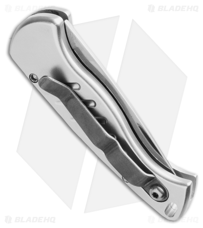 Piranha Fingerling Automatic Knife Silver (2.5" Mirror)