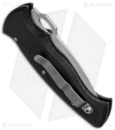 Piranha Hybrid Pink Automatic Knife (3.2" Stonewash Plain)