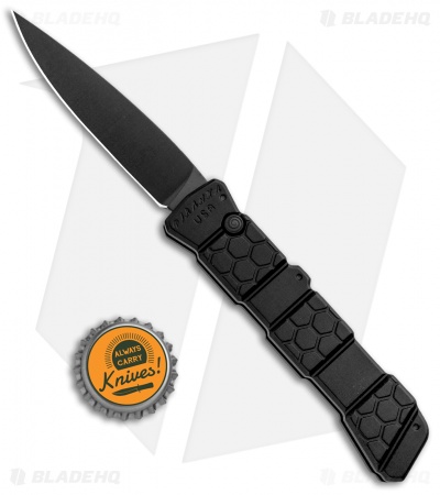 Piranha 21 Tactical Automatic Knife Black (3.375" Black) P-21BKT