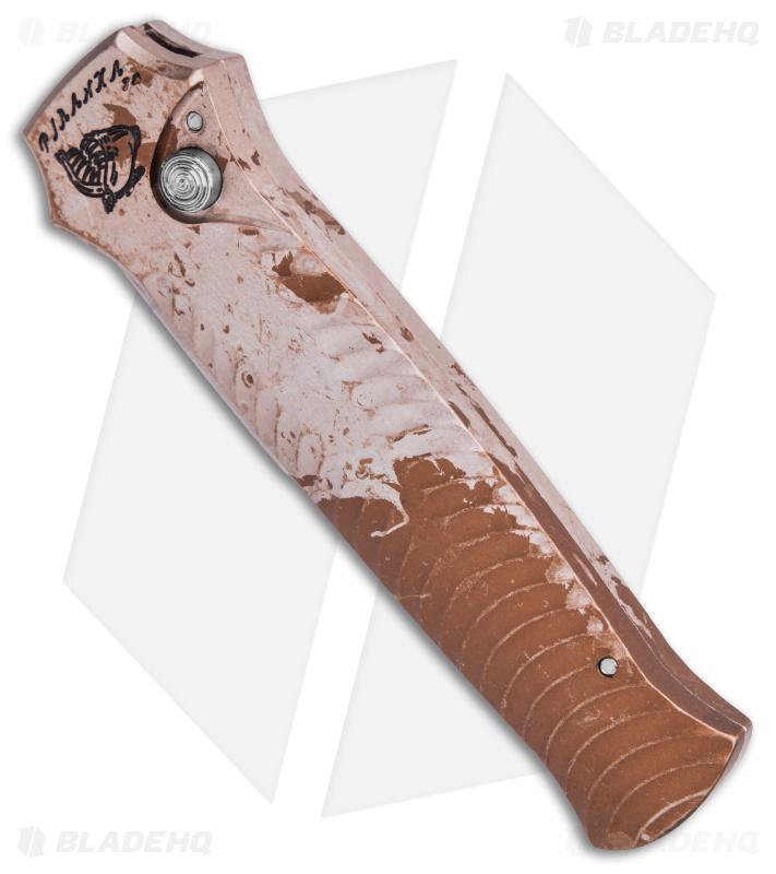 Piranha Mini-Guard Automatic Knife Desert Camo (2.9" SW Serr)