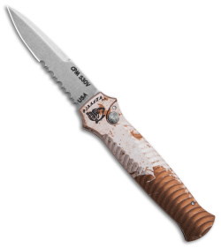 Piranha Mini-Guard Automatic Knife Desert Camo (2.9" SW Serr)