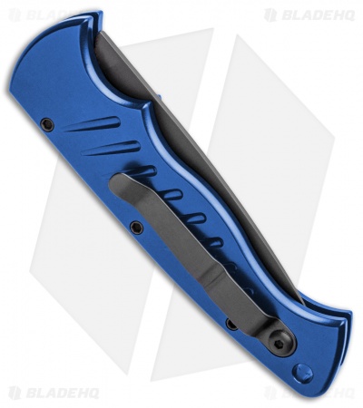 Piranha P-1 Pocket Automatic Knife Blue Tactical (3.2" Black)