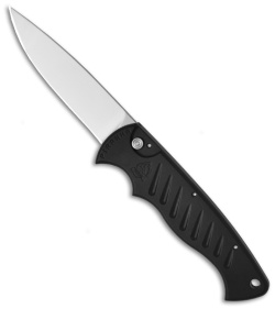 Piranha Black P-1 Pocket Automatic Knife (3.2" Mirror)