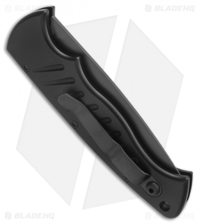 Piranha Pocket Automatic Knife Tactical (3.2" Black Serr)