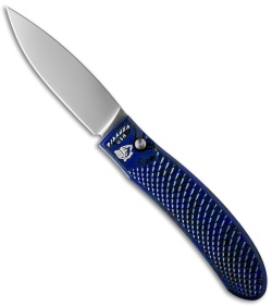 Piranha Toxin Automatic Knife Blue (3.75" Mirror)