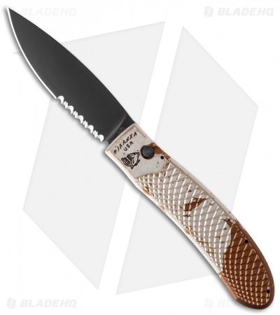 Piranha Toxin Automatic Knife Camo (3.75" Black Serr)