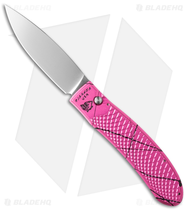 Piranha Toxin Automatic Knife Pink (3.75" Mirror)