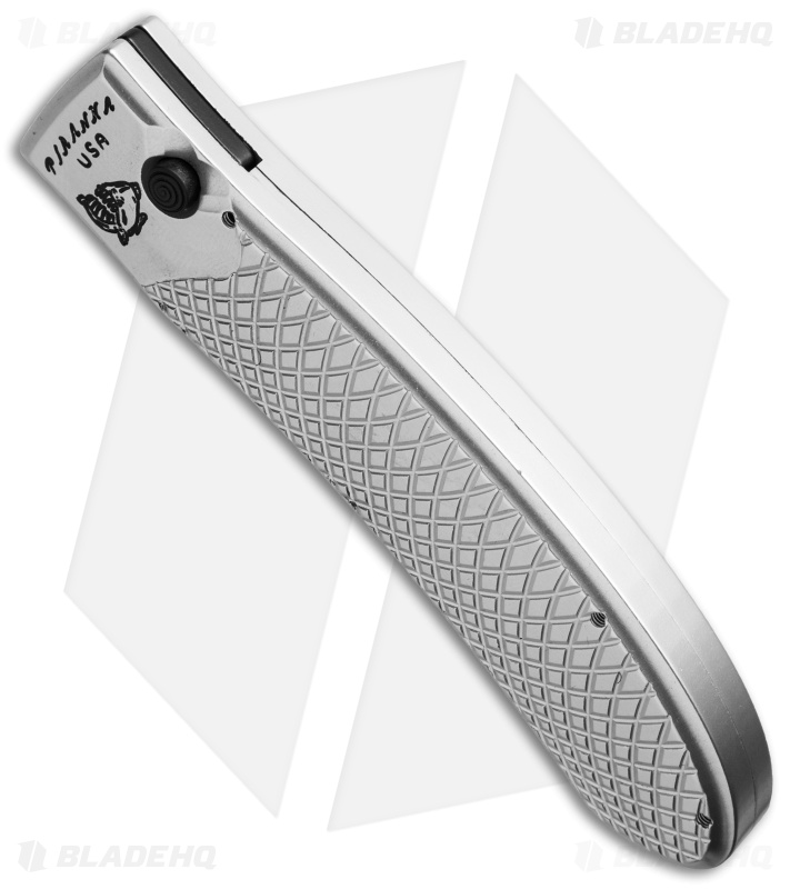 Piranha Toxin Automatic Knife Silver (3.75" Black)