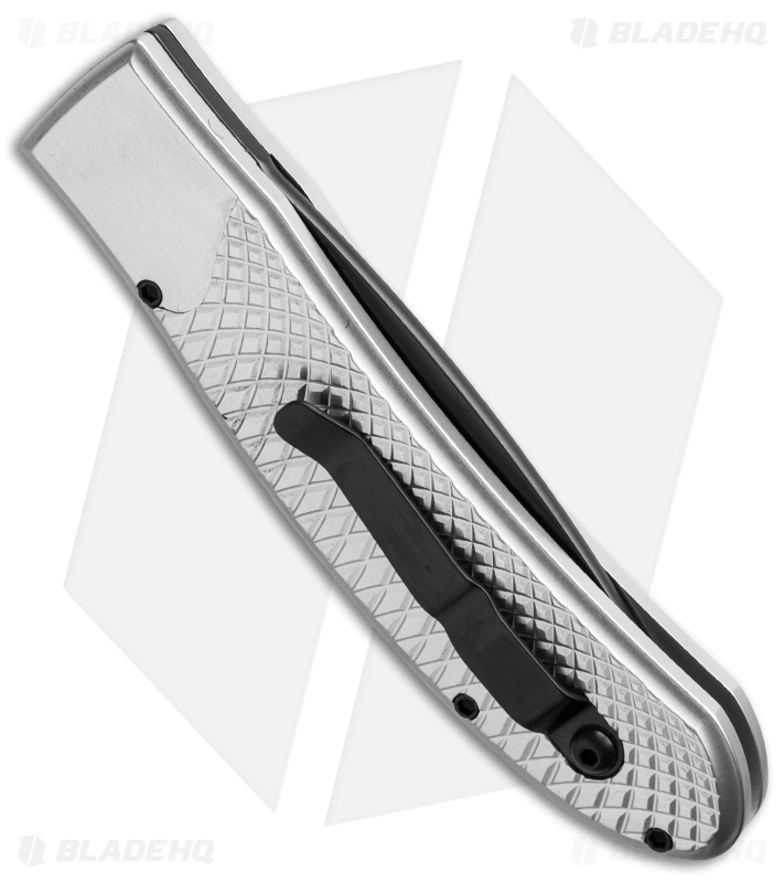 Piranha Toxin Automatic Knife Silver (3.75" Black)