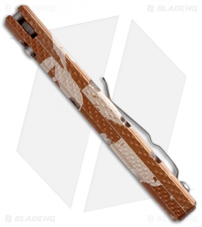 Piranha Virus Automatic Knife Desert Camo Aluminum (3.25" Black Serr)