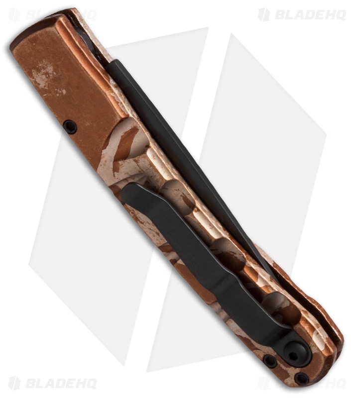 Piranha Virus Automatic Knife Desert Camo Aluminum (3.25" Black Serr)