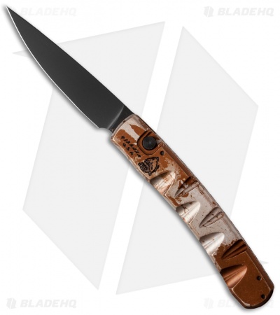 Piranha Virus Automatic Knife Desert Camo (3.25" Black)