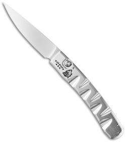 Piranha Virus Automatic Knife Silver (3.25" Mirror)