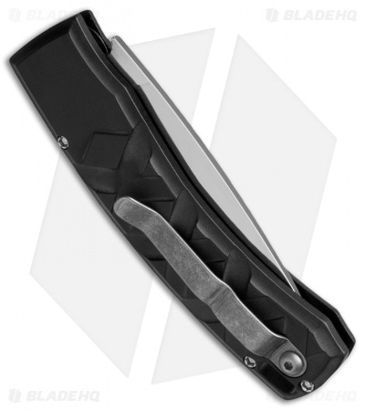 Piranha X Automatic Knife Black (3.3" Mirror Serr)