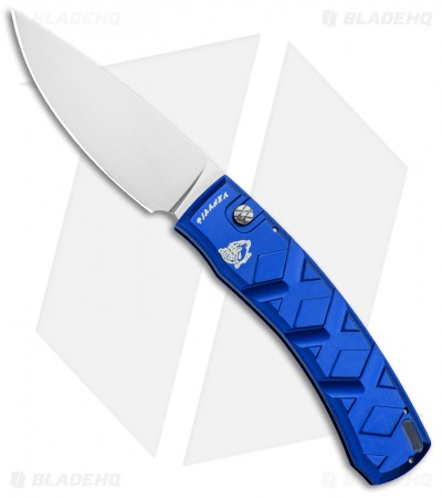 Piranha X Automatic Knife Blue (3.3" Mirror)