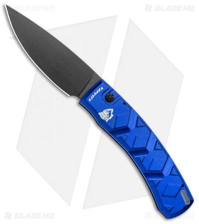 Piranha X Automatic Knife Blue Tactical (3.3" Black)