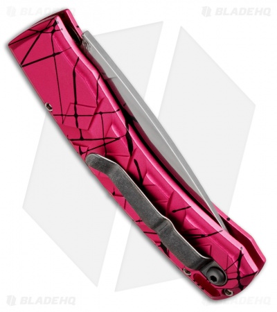 Piranha X Automatic Knife Pink (3.3" Mirror)