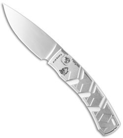 Piranha X Automatic Knife Silver (3.3" Mirror)