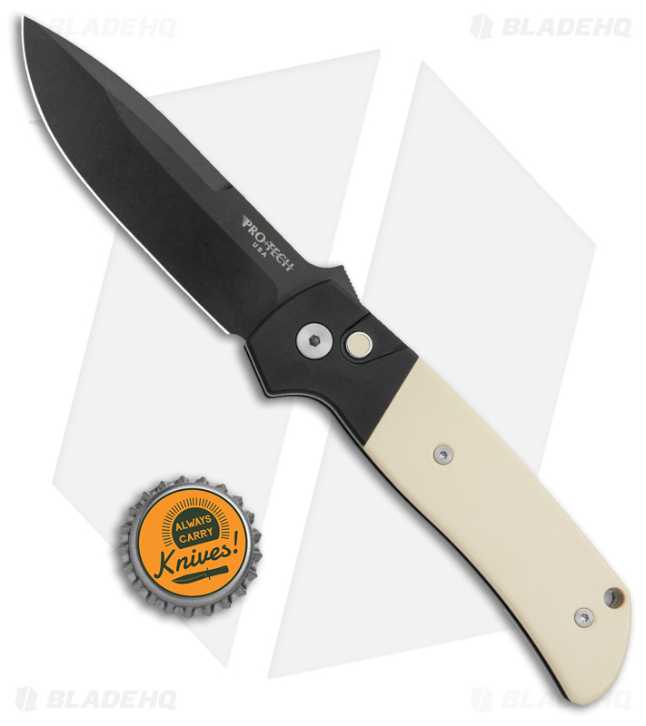 Pro-Tech Tuxedo ATCF Knife White Micarta MagnaCut Black