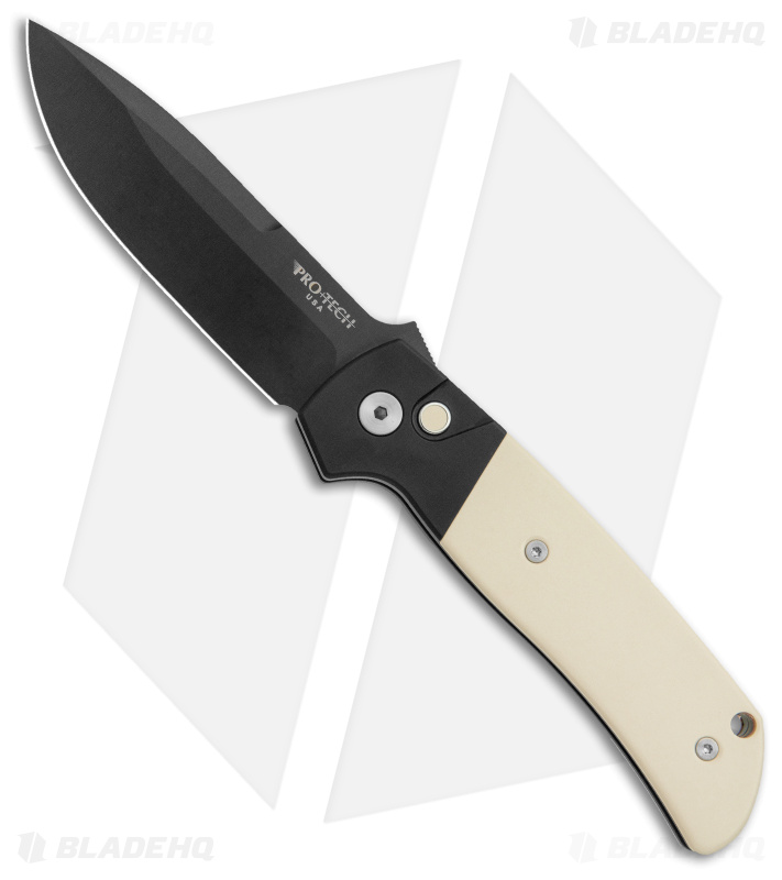 Pro-Tech Tuxedo ATCF Knife White Micarta MagnaCut Black